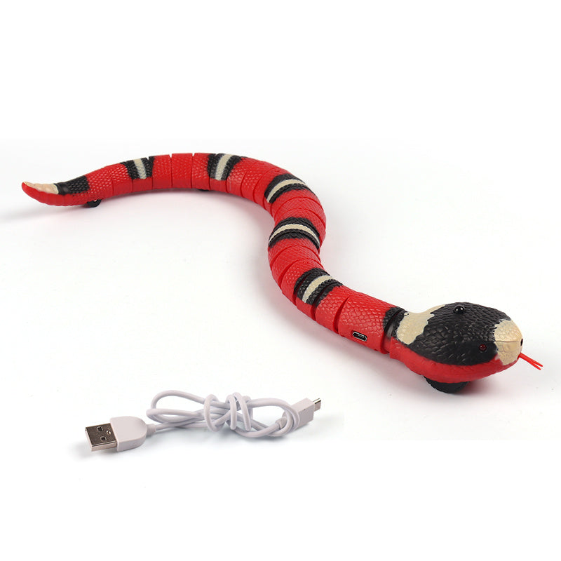Interactive Smart Snake Cat Toy – Realistic USB Rechargeable Pet Toy